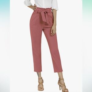 Freeprance Pink Paperbag Pants